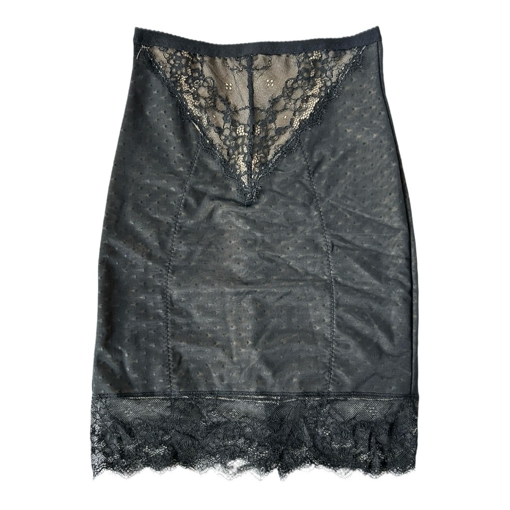 NWT Adore Me Black & Nude Shapewear Slip Bottom Skirt Size Medium